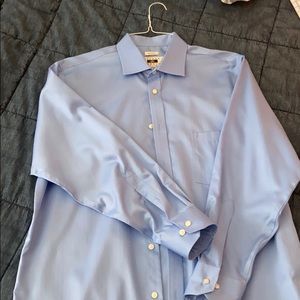 Joseph Abboud Cotton Blue Button Down